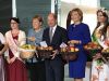 Vanessa Balzer (Blütenkönigin Mecklenburg- Vorpommern), Dr. Angela Merkel (Bundeskanzlerin), Olaf Scholz (BM der Finanzen), Julia Klöckner (BMin für Landwirtschaft und Ernährung), Laura Kirscher (Blütenkönigin Sächsisches Obst)